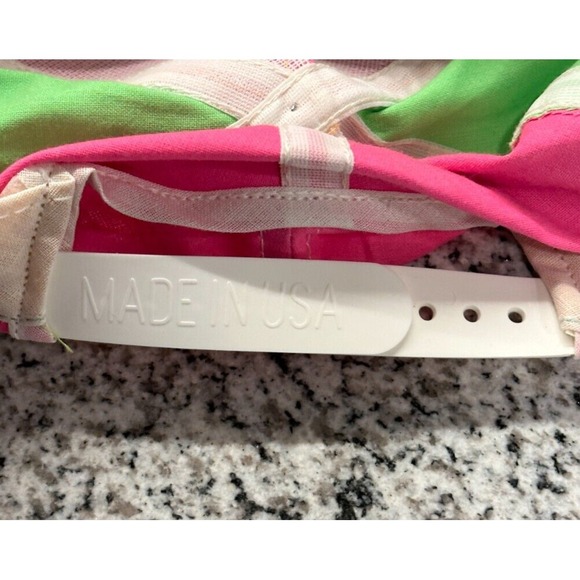 Vintage Rain Blo Gum Snapback Hat Cap Pink Green Promotional 90s USA Made - Picture 6 of 6